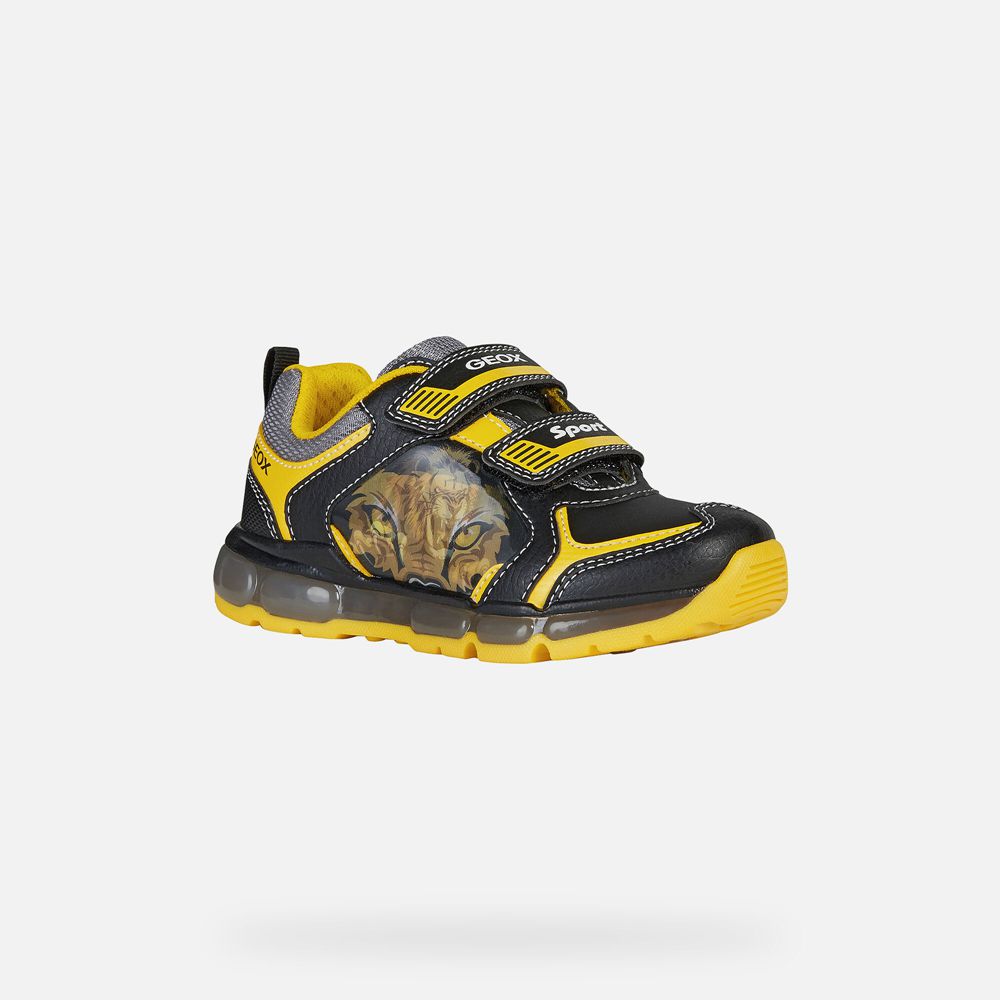 Geox Sneakers Black/Yellow Android - Geox Boys Shoes - UVRBJH042